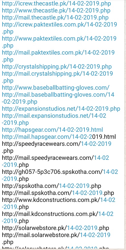 List of Websites Hacked